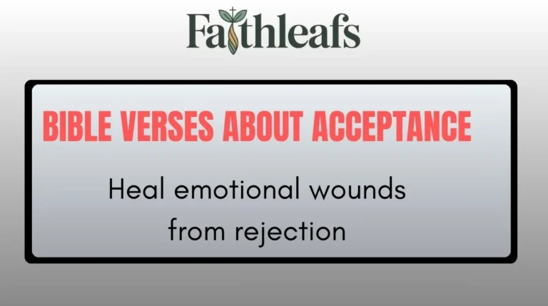 Bible Verses About Acceptance