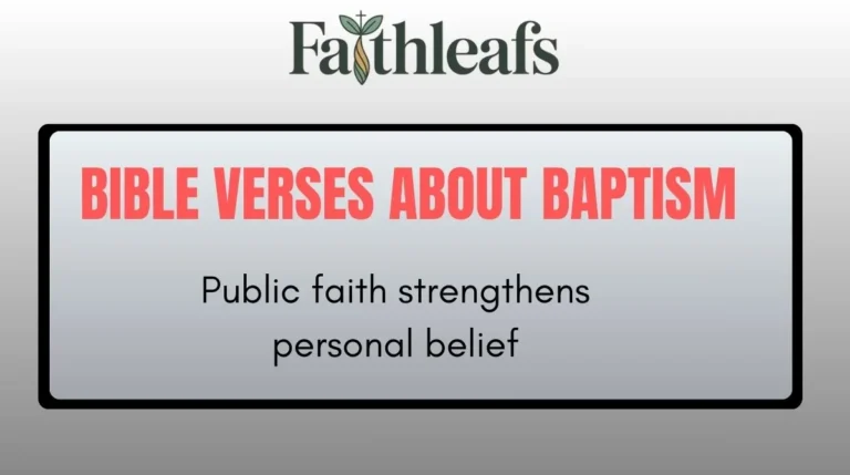 Bible Verses About Baptism