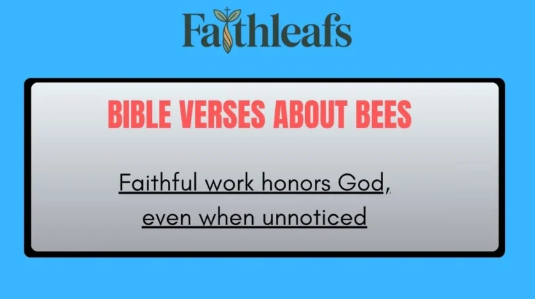 Bible Verses About Bees