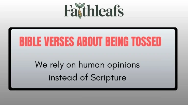 Bible Verses About Being Tossed