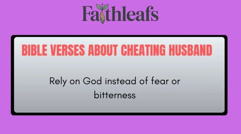 Bible Verses About Cheating Husband