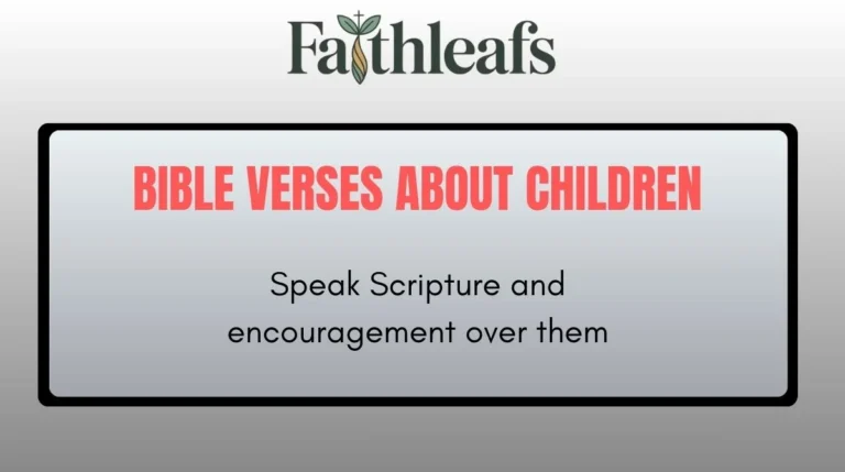 Bible Verses About Children