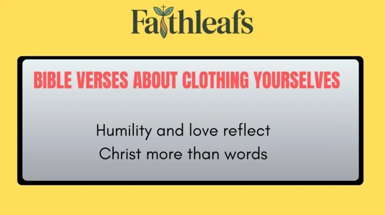 Bible Verses About Clothing Yourselves