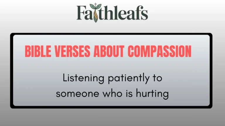 Bible Verses About Compassion
