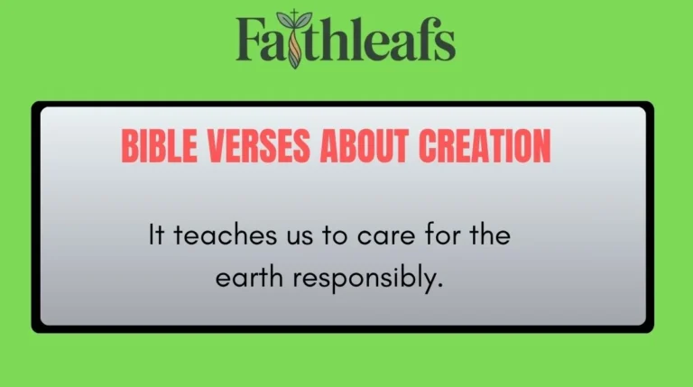 Bible Verses About Creation