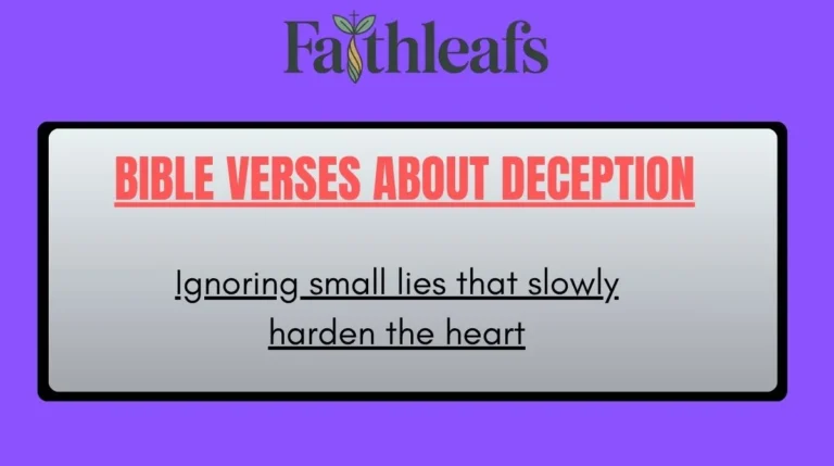 Bible Verses About Deception