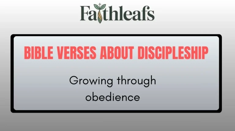Bible Verses About Discipleship