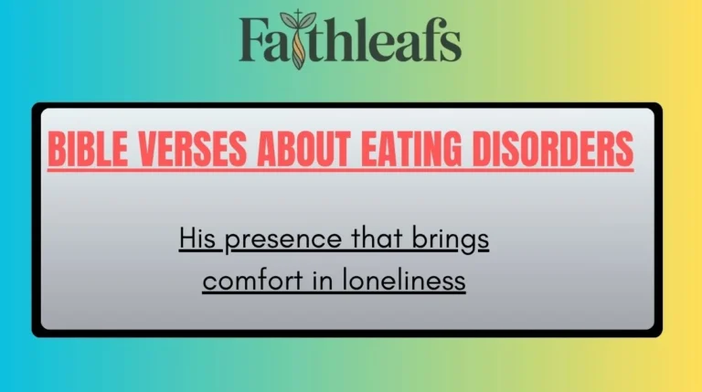 Bible Verses About Eating Disorders
