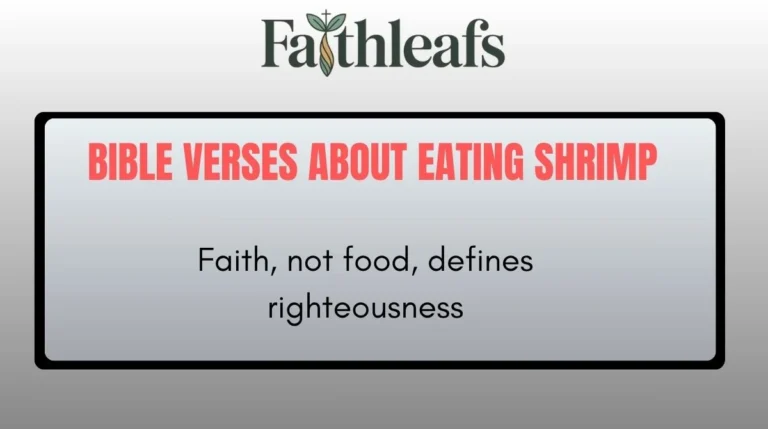 Bible Verses About Eating Shrimp