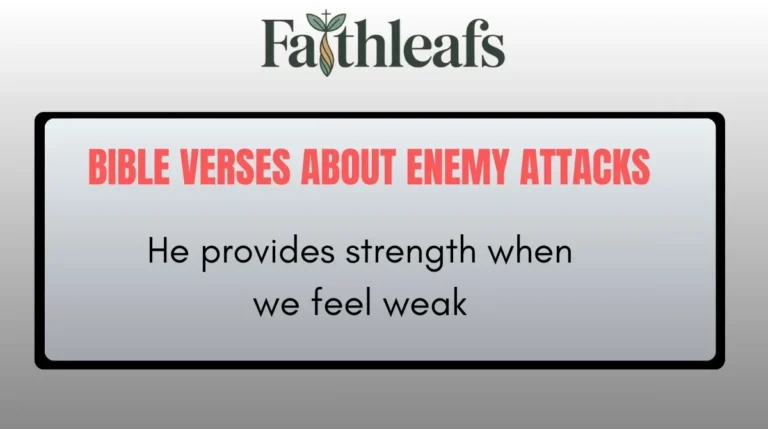 Bible Verses About Enemy Attacks