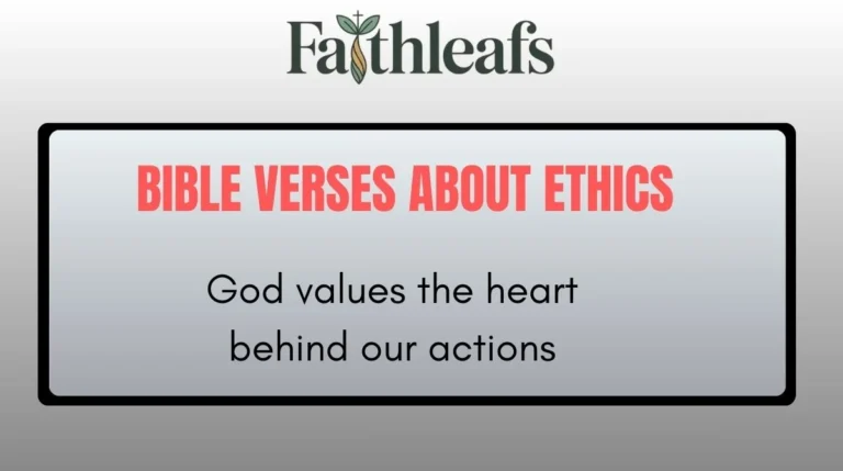 Bible Verses About Ethics