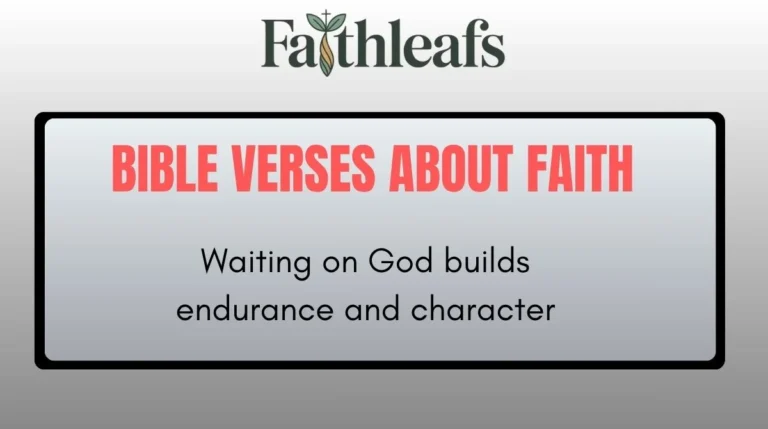Bible Verses About Faith