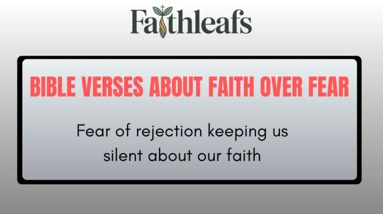 Bible Verses About Faith Over Fear