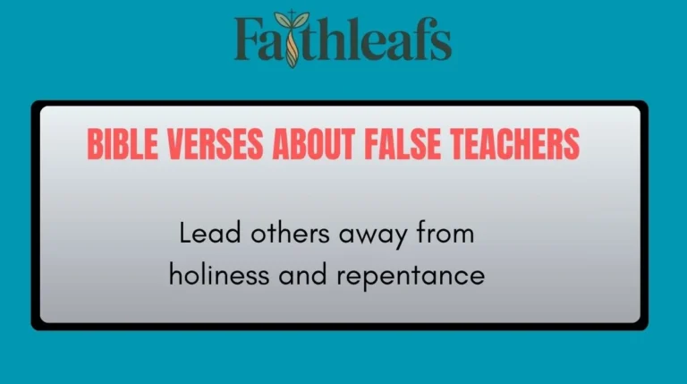 Bible Verses About False Teachers