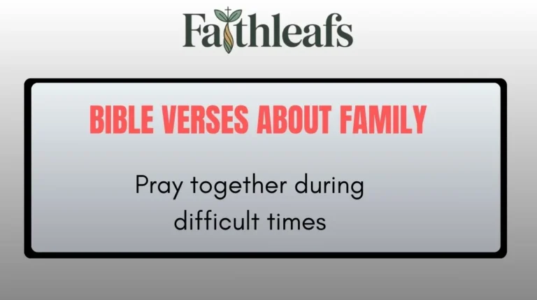 Bible Verses About Family