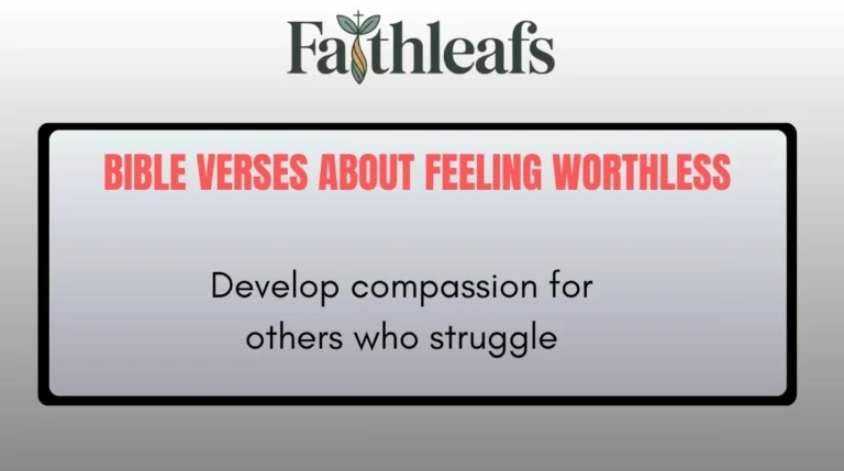 Bible Verses About Feeling Worthless