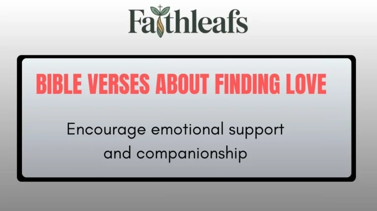 Bible Verses About Finding Love