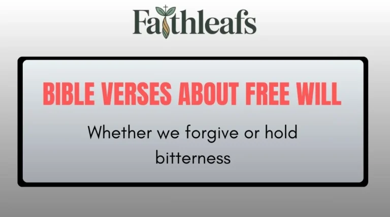 Bible Verses About Free Will