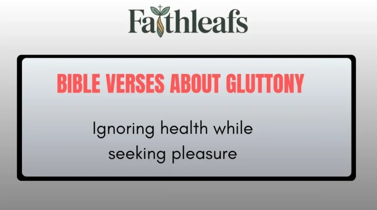 Bible Verses About Gluttony