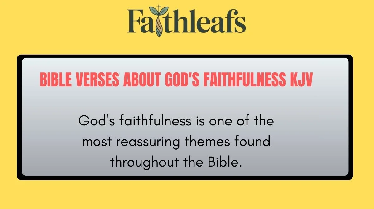 bible-verses-about-gods-faithfulness-kjv Bible Verses About God's Faithfulness KJV