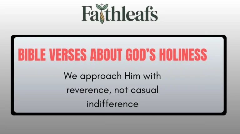 Bible Verses About God’s Holiness