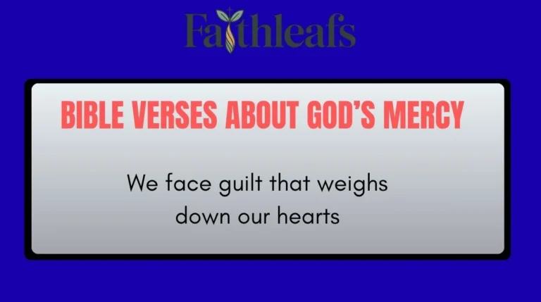 Bible Verses About God’s Mercy