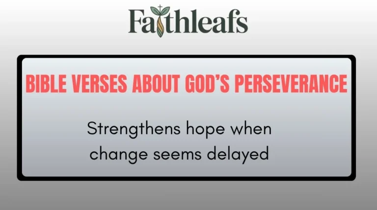 Bible Verses About God’s Perseverance