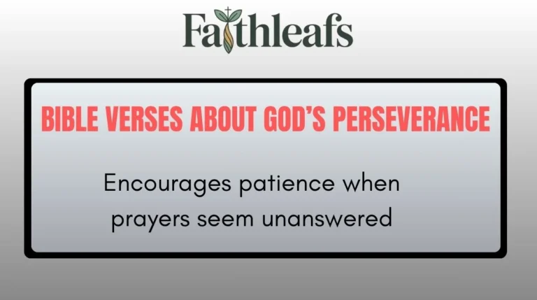 Bible Verses About God’s Perseverance