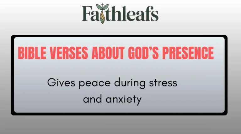 Bible Verses About God’s Presence