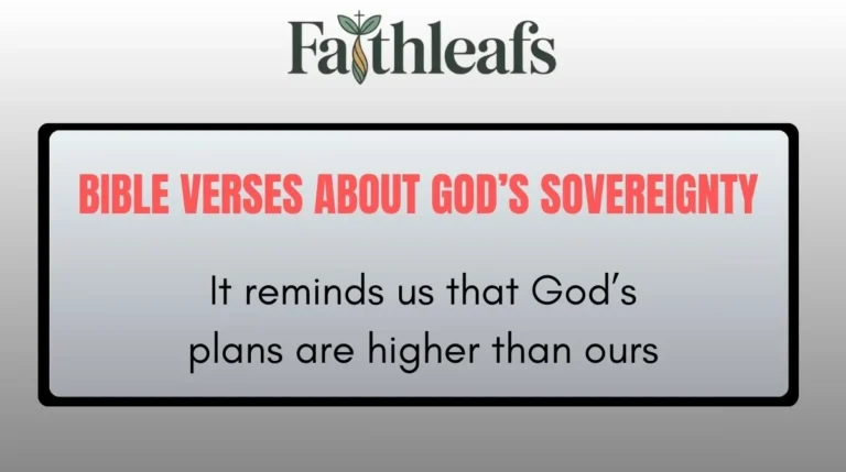 Bible Verses About God’s Sovereignty