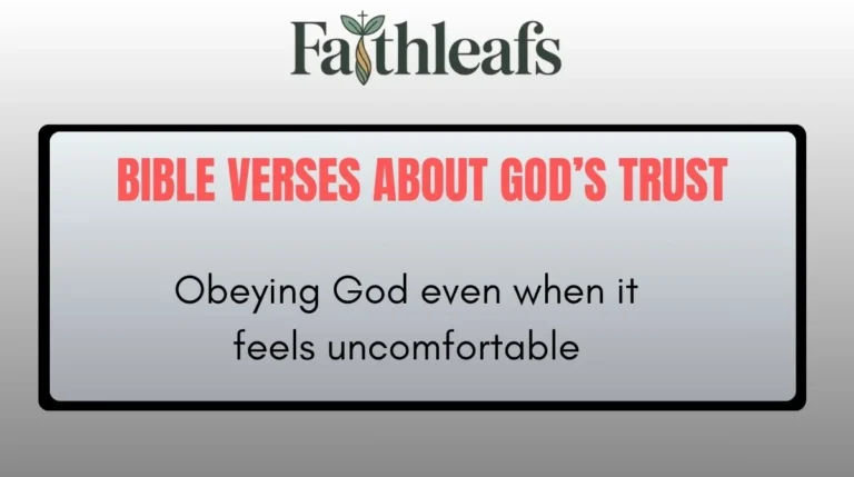 Bible Verses About God’s Trust