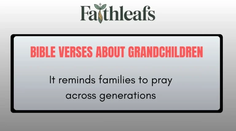 Bible Verses About Grandchildren