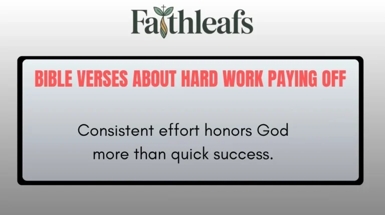 Bible Verses About Hard Work Paying Off