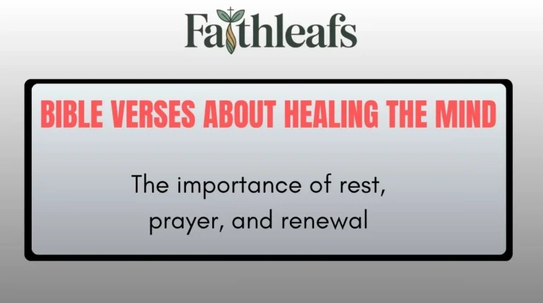 Bible Verses About Healing the Mind
