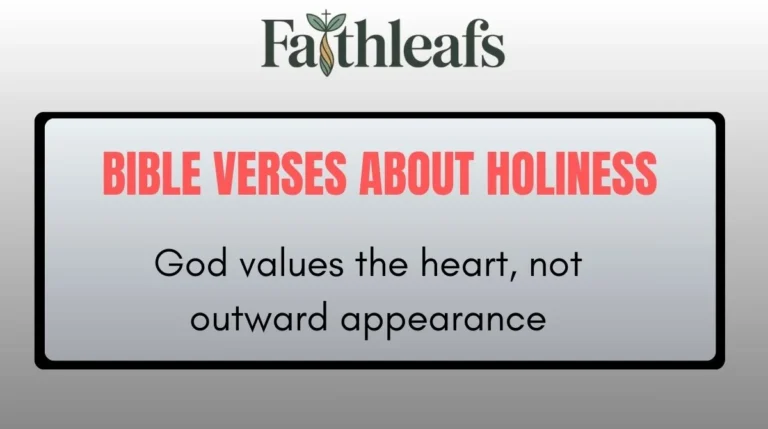 Bible Verses About Holiness