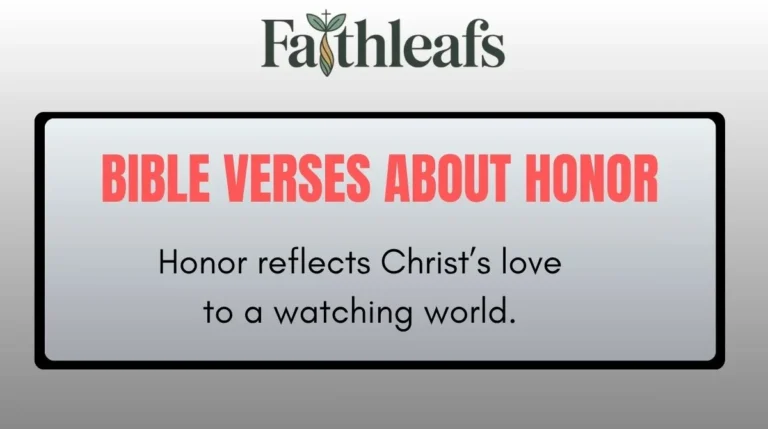 Bible Verses About Honor