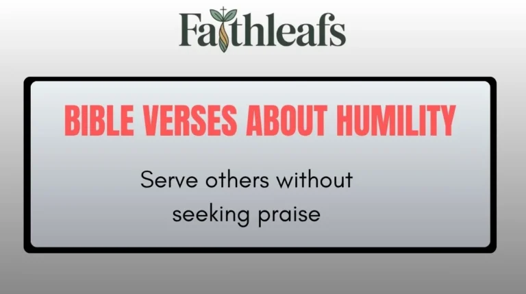 Bible Verses About Humility