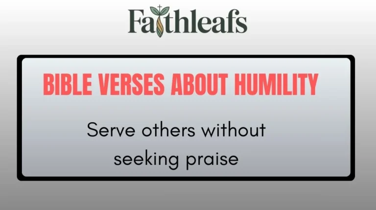 Bible Verses About Humility