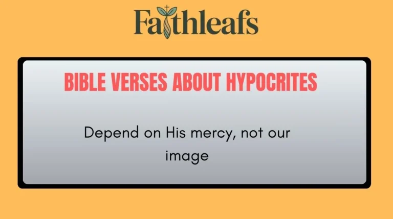 Bible Verses About Hypocrites