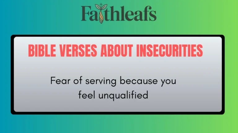 Bible Verses About Insecurities