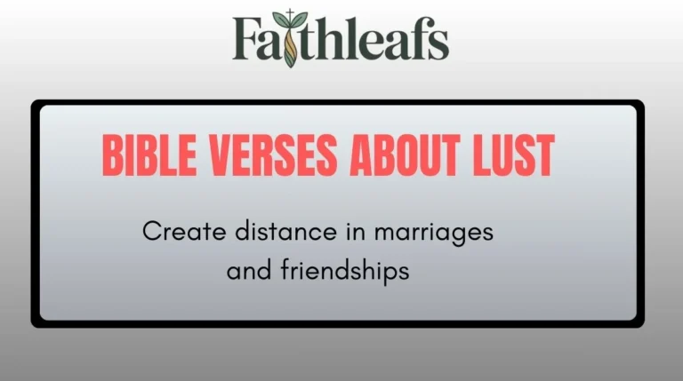 Bible Verses About Lust