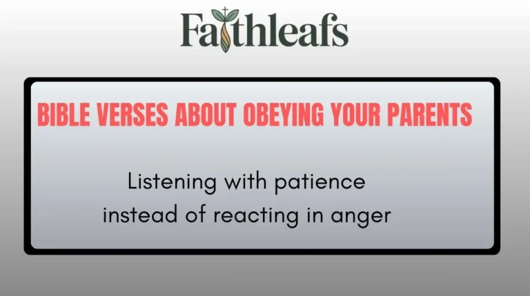 Bible Verses About Obeying Your Parents