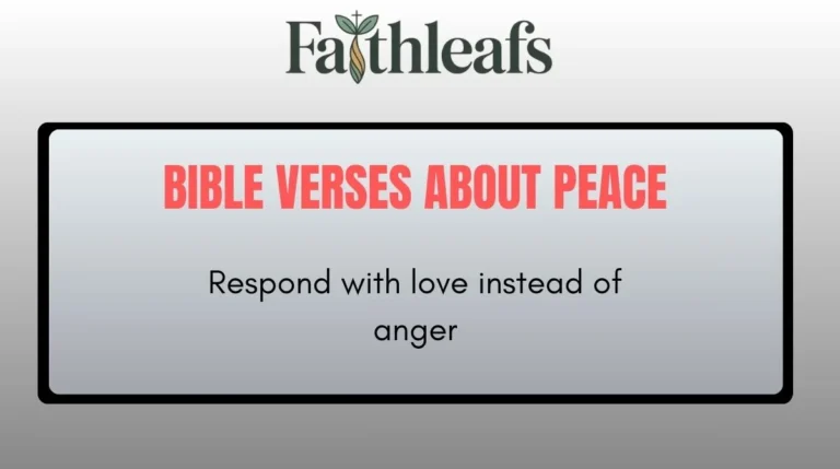Bible Verses About Peace