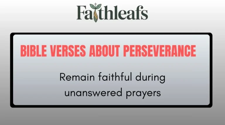 Bible Verses About Perseverance
