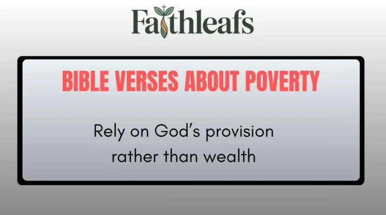 Bible Verses About Poverty