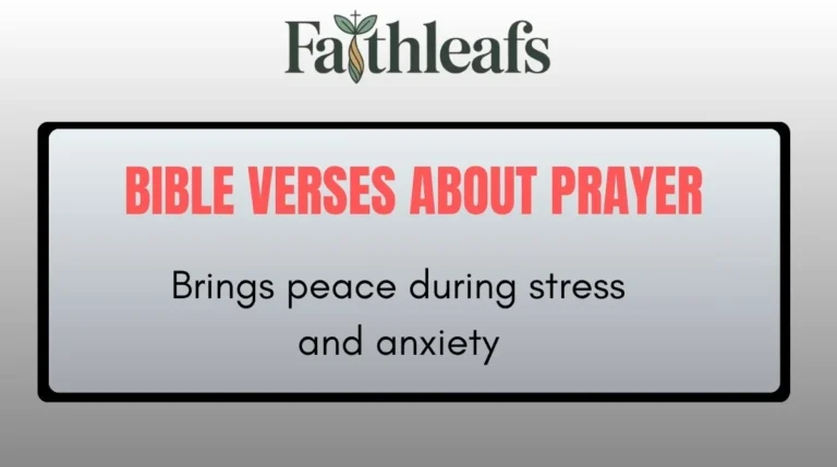 Bible Verses About Prayer