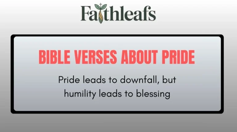 Bible Verses About Pride