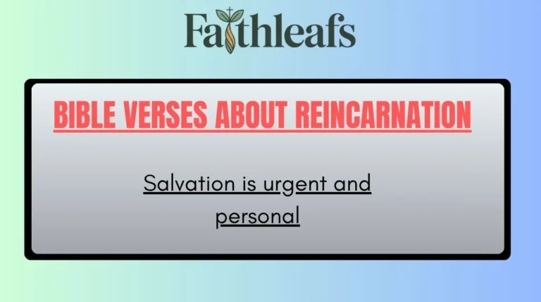 Bible Verses About Reincarnation