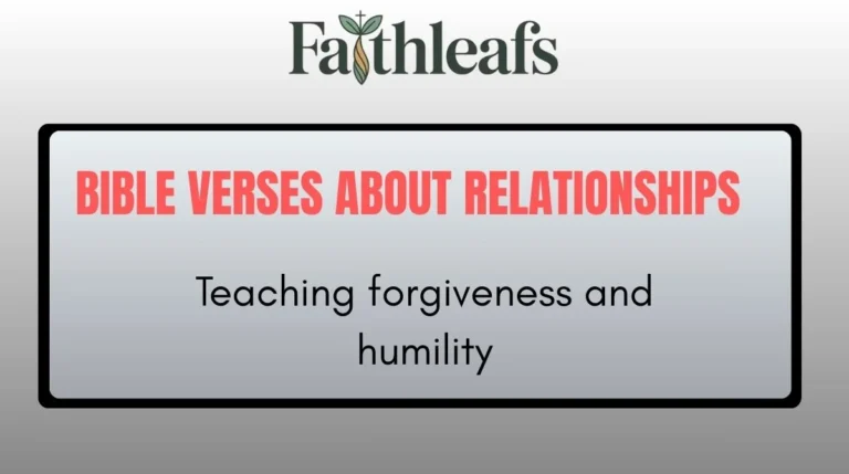 Bible Verses About Relationships