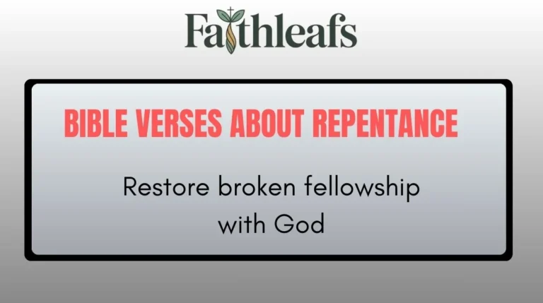 Bible Verses About Repentance